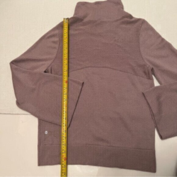 Lululemon ^ merino wool CITY TREK TURTLENECK SWEATER Smoky Blush pullover EUC M - Picture 10 of 14